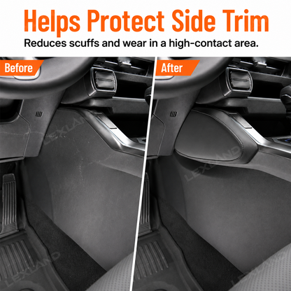 RAV4 Center Console Knee Pad Scratch-Resistant Leather Padded Cushions 2PCS for Toyota