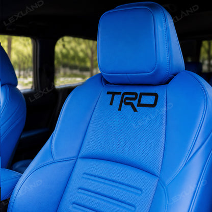 Tacoma /4Runner Seat Covers Blue Embossed Seat Protector with TRD Letter Style Premium Interior Protection