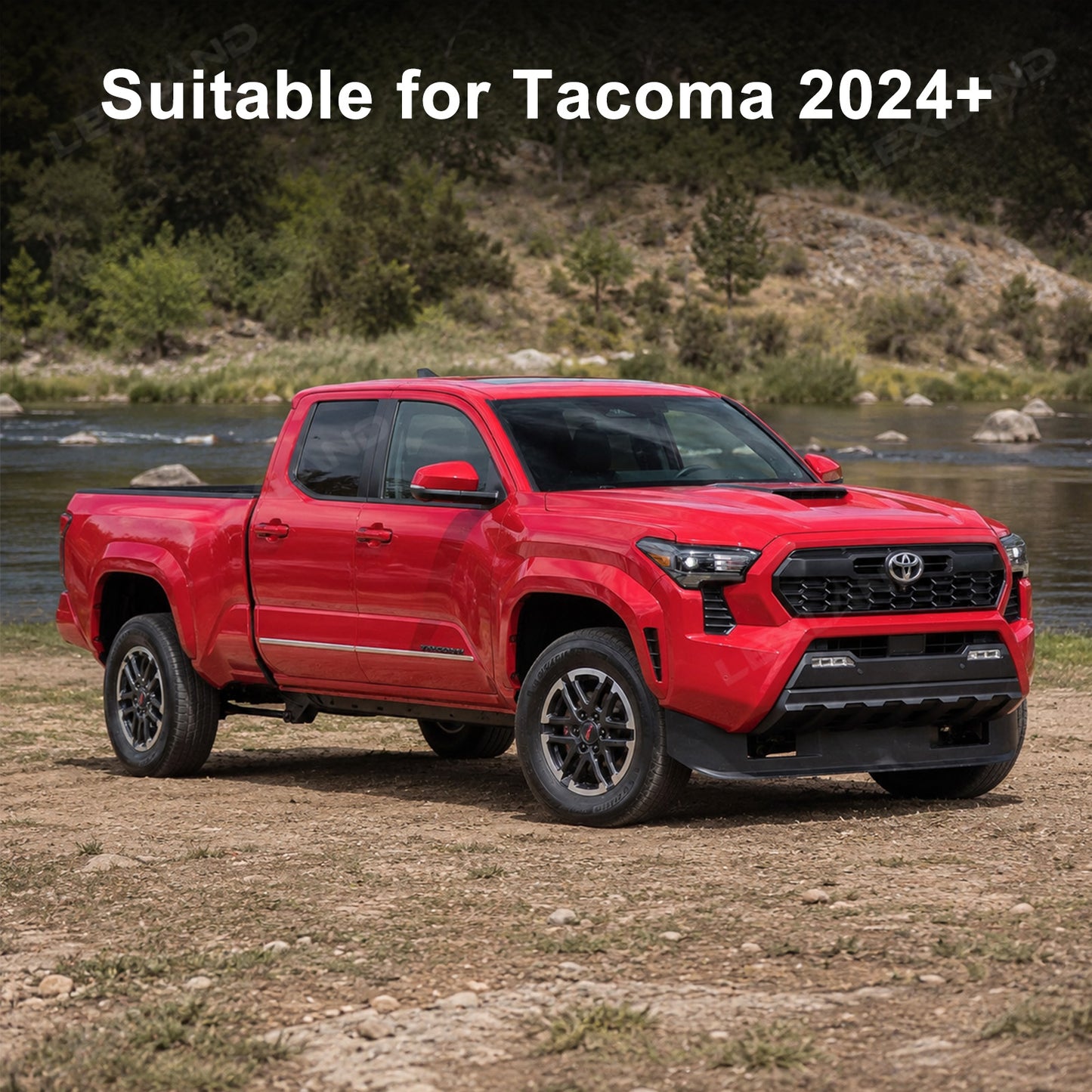 Tacoma Door Body Side Molding Trim Protector Stainless Steel Exterior Side Door Accent Trim 4PCS