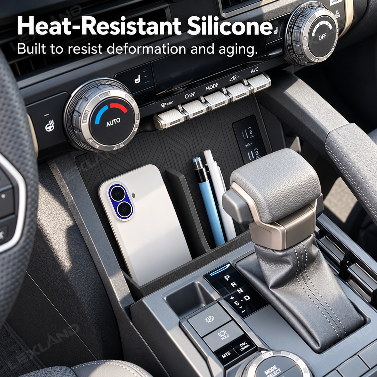 Tacoma/4Runner Center Console Wireless Charging Mat Silicone Wireless Charging Pad 2.0 for Toyota