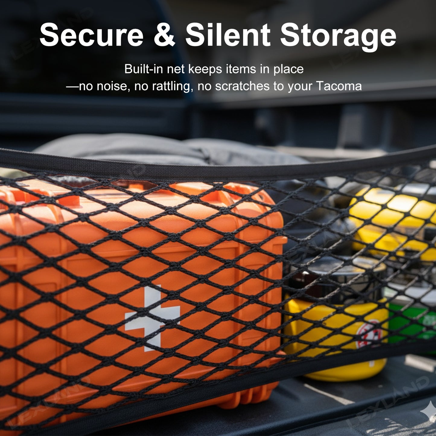 Tacoma Elastic Trunk Mesh Cargo Net Trunk Organizer Luggage Net for Toyota