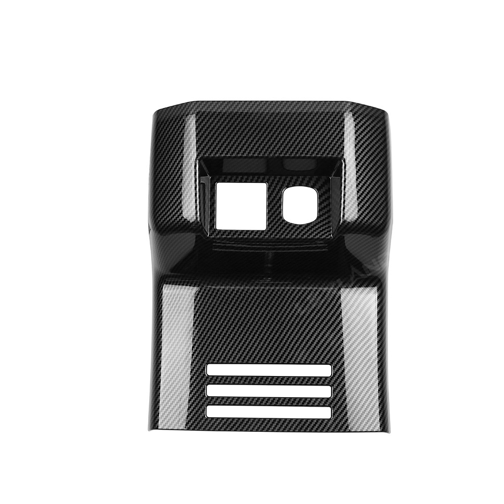 Tacoma Rear Air Vent Outlet Panel ABS Carbon Fiber Style Anti Kick Protection Cover for Toyota