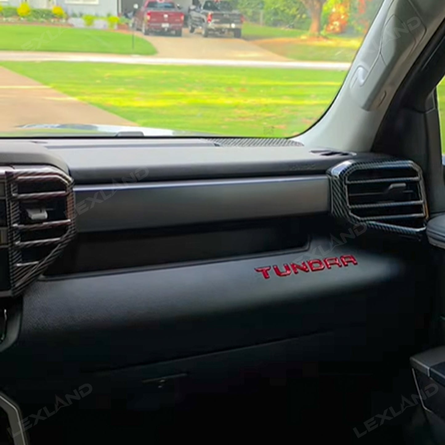Tundra Dashboard Air Vent Covers AC Vent Overlays ABS Interior Trim 4PCS for Toyota