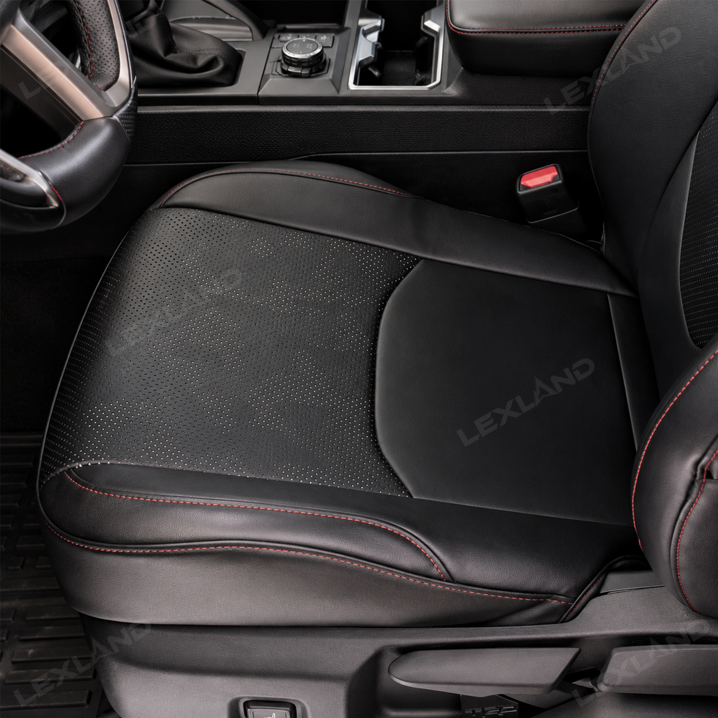 Tacoma Seat Covers with Carbon Fiber-Style Badge Embossed Nappa Camo Seat Protector for Toyota