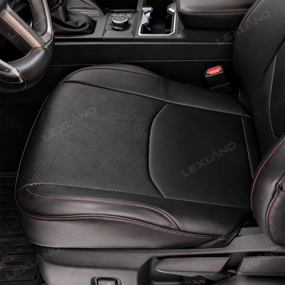 Tacoma Seat Covers with Carbon Fiber-Style Badge Embossed Nappa Camo Seat Protector for Toyota