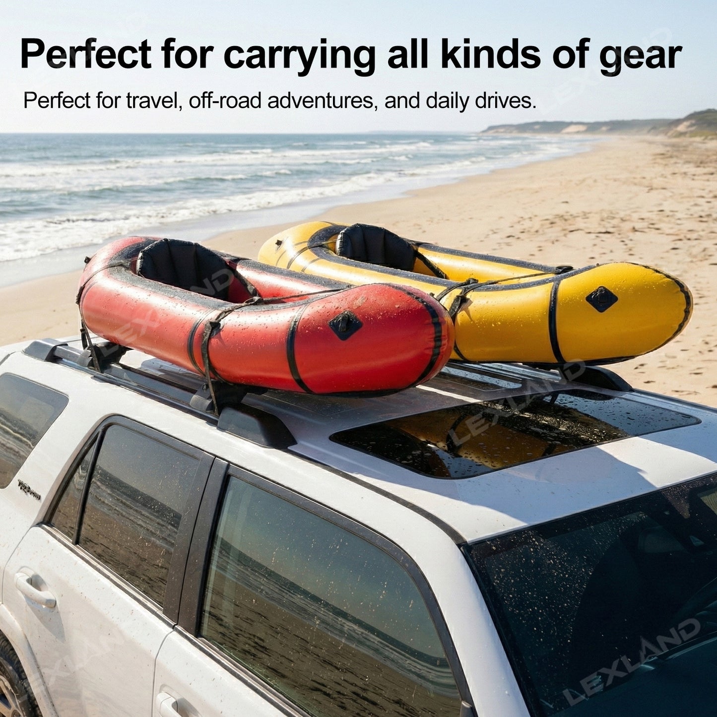 4Runner Roof Rack Cross Bars OEM Style Rooftop Cargo Rack Luggage Carrier for Toyota