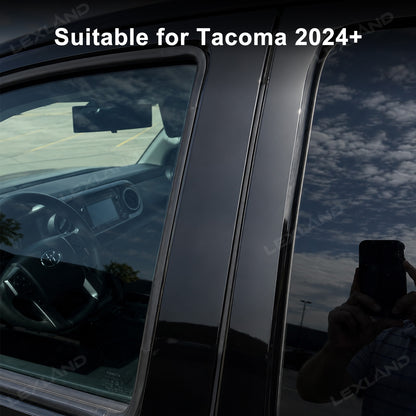 Tacoma B Pillar Trim Covers Door Pillar Overlays Decals 4PCS for Toyota