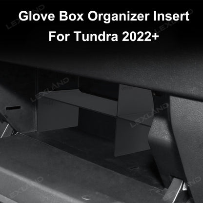 Tundra Glove Box Organizer Insert ABS Storage Divider Interior Accessories for Toyota