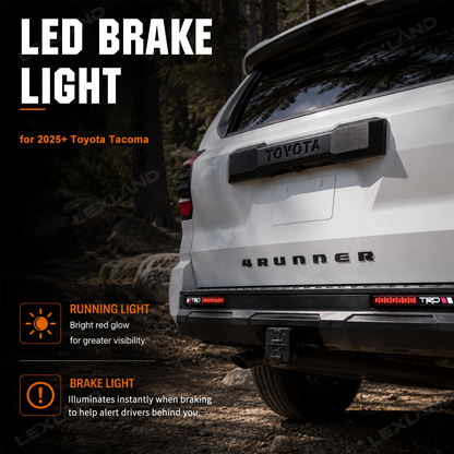 4Runner LED Rear Bumper Reflector Lights Rear Fog Lights No Drilling Installation