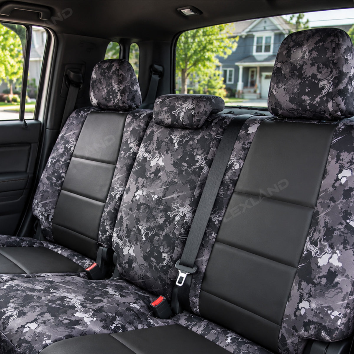 Tacoma/4Runner Seat Covers Nappa Leather Camo Seat Protector 3.0 for Toyota