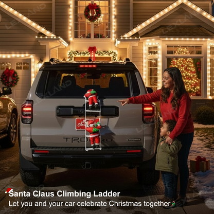 Climbing Santa Claus Car Christmas Decoration