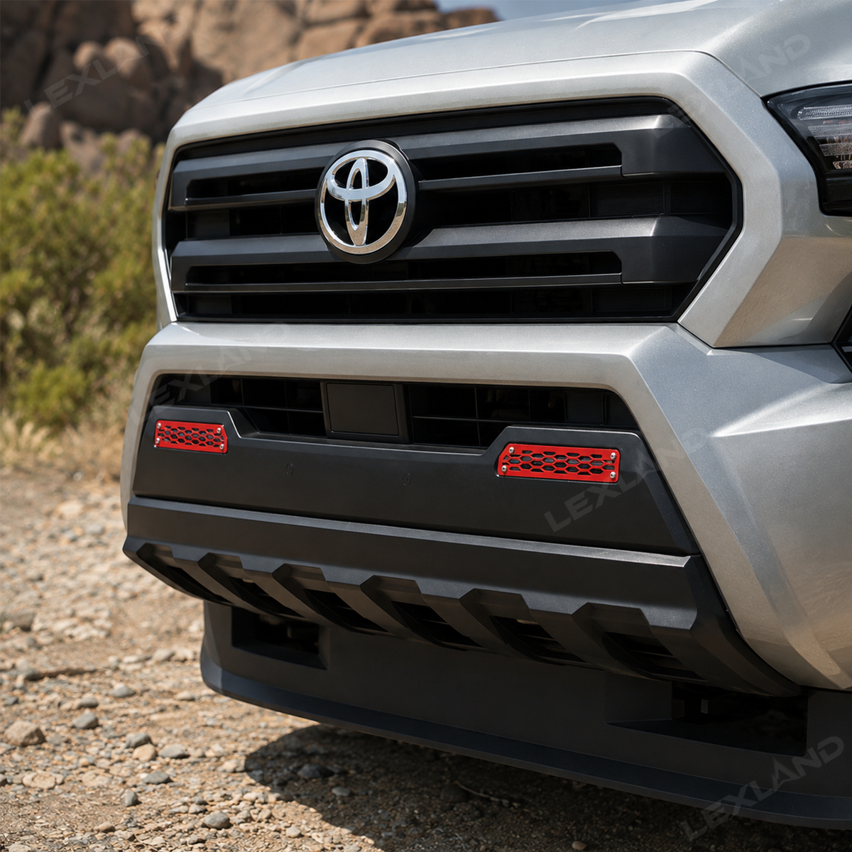 Tacoma Front Fog Light Grille Covers Exterior Protection Covers 2PCS for Toyota