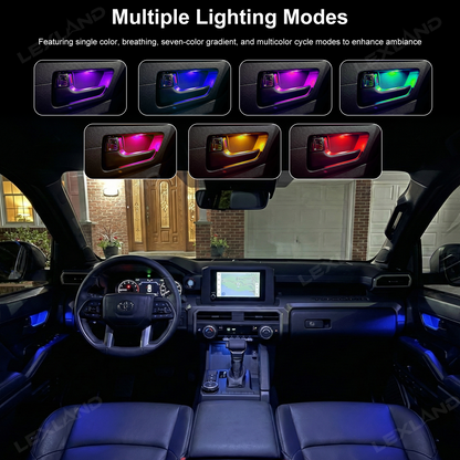 Tacoma/4Runner Door Bowl Lighting Multi-color Interior Ambient Light Decorative LED Lamp 4PCS