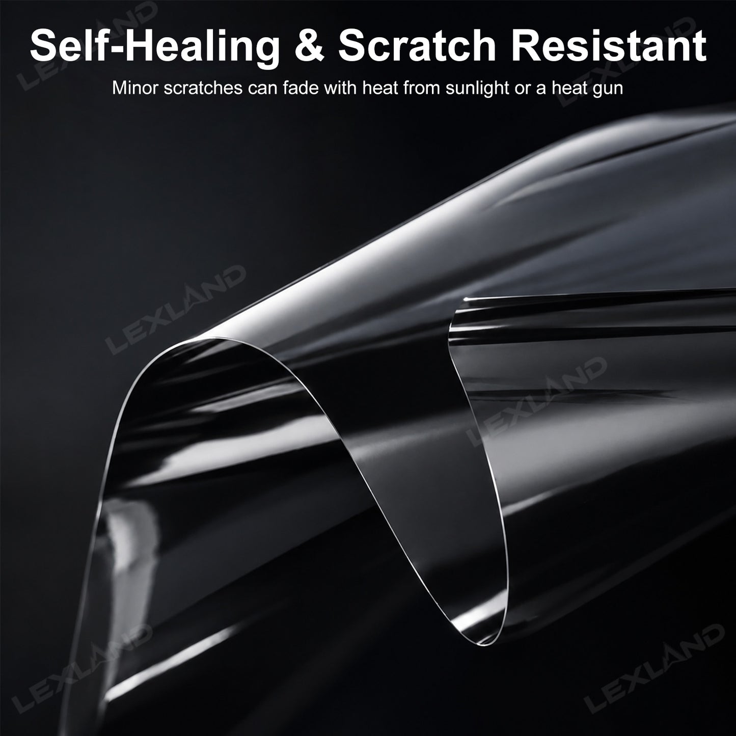 Tacoma Headlight Protective Film Cover PPF Headlight Tint Film TPU Wrap 2PCS for Toyota