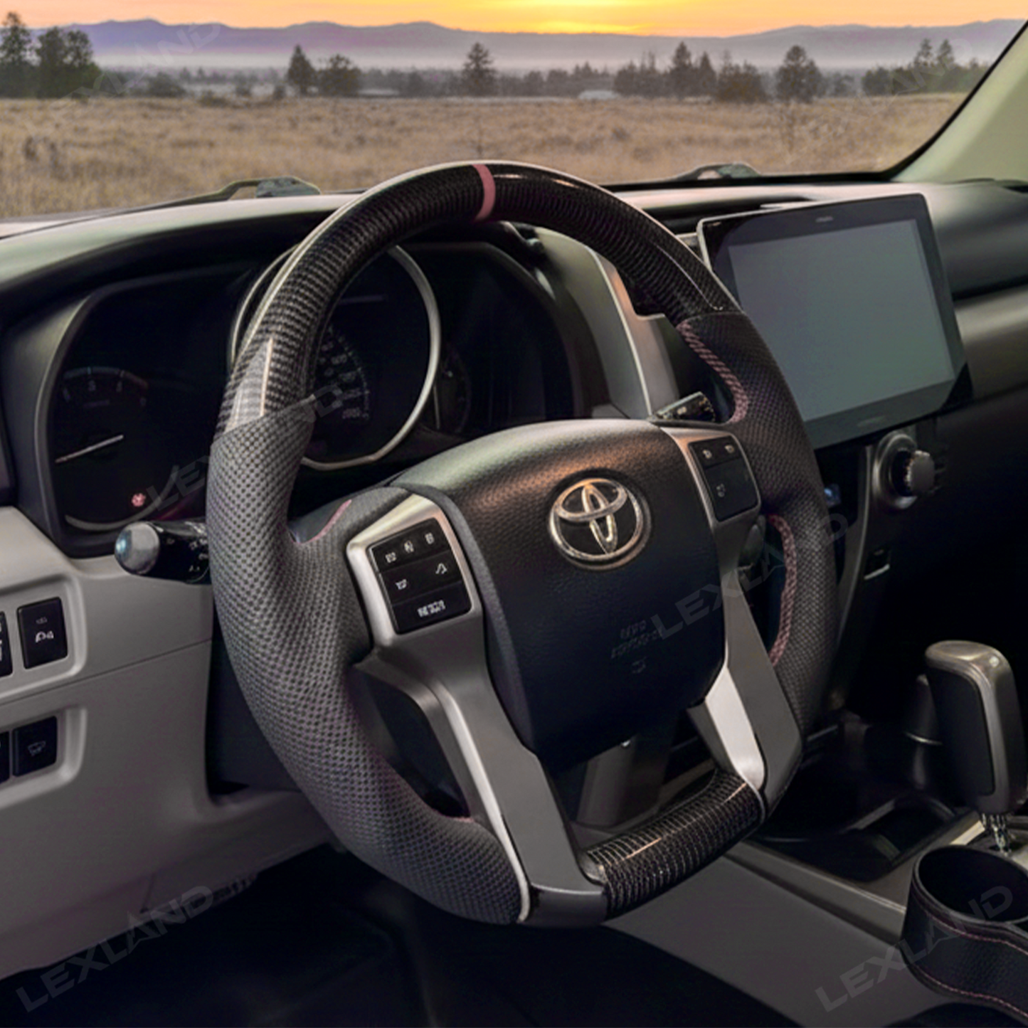 Tacoma /4Runner Steering Wheel Carbon Fiber Style Driving Wheel for Toyota