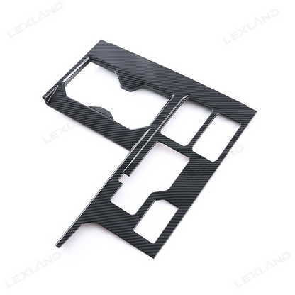 Tundra Center Control Gear Shift Panel Cover Trim ABS Carbon Fiber Style Console Overlay