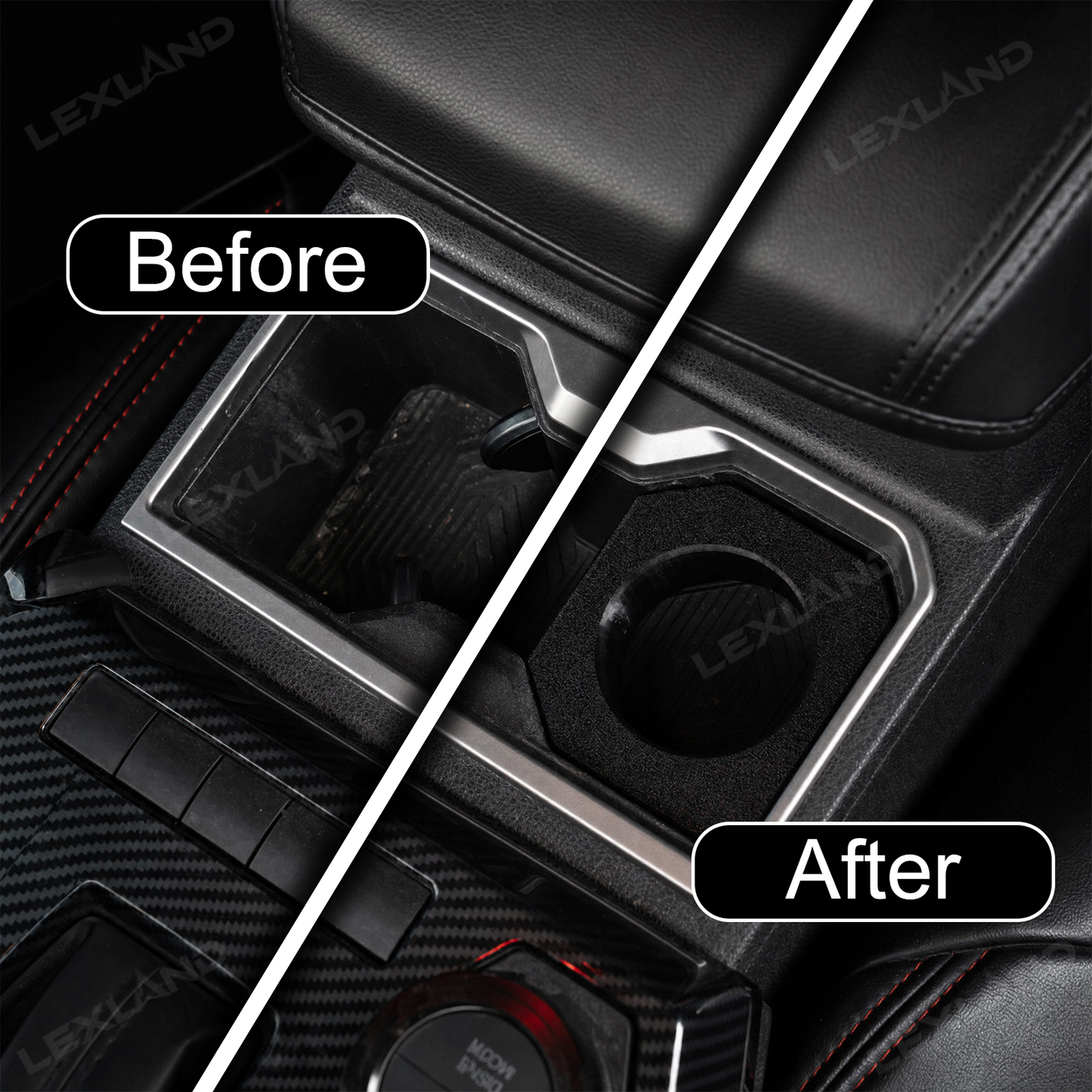 Tacoma Skinny Can Holder ABS Center Console Cup Holder Adapter Insert for Toytota