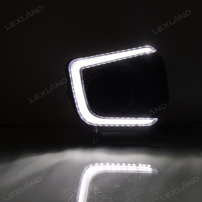 Tacoma Fog Lights LED Dual-Color Daytime Running Lights Sequential Turn Signal Lighting Upgrade