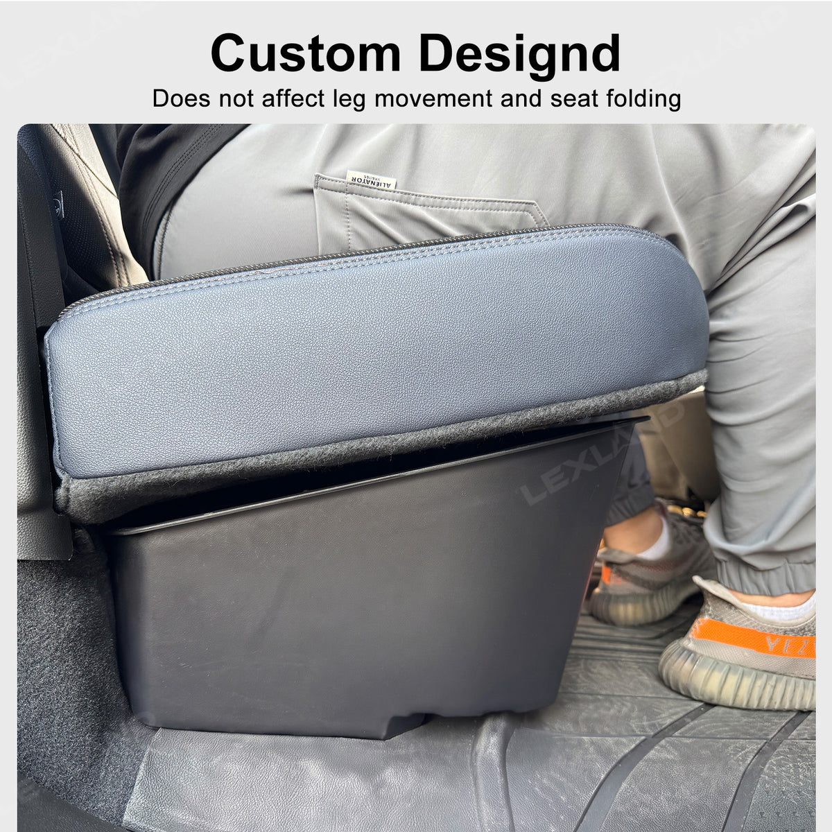 Silverado 1500/2500/3500HD Under Seat Organizer Tray ABS Rear Seat Storage Box