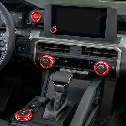 Tacoma/ 4Runner AC Knob Cover Aluminum Center Console Trim Kit for Toyota