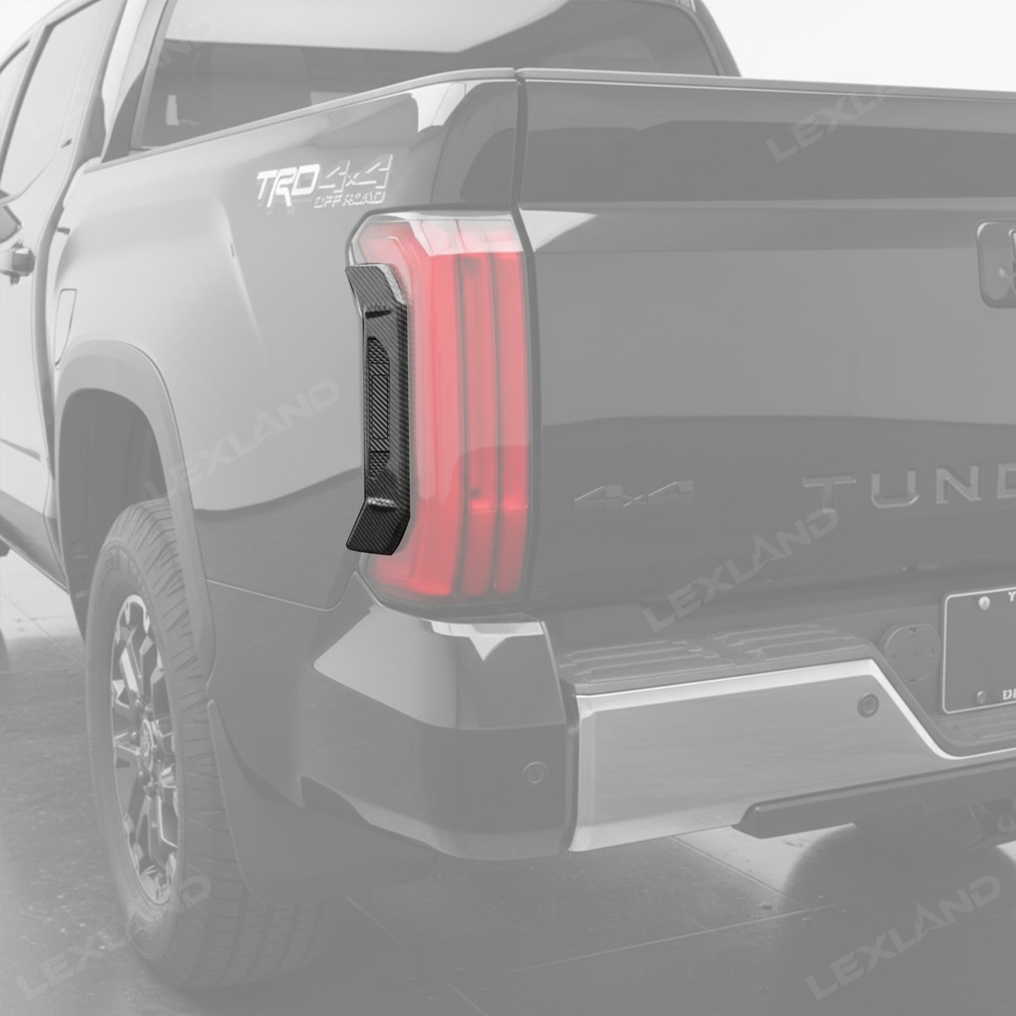 Tundra Tail Light Side Cover Trim ABS Rear Lamp Side Overlay Exterior Decor Protector for Toyota