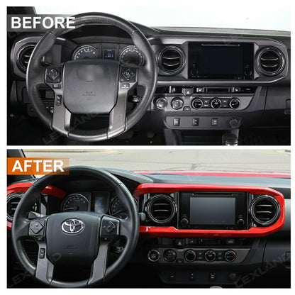 Tacoma Dashboard Cover Central Console Dash Panel Decorative Border Frame Accents for Toyota
