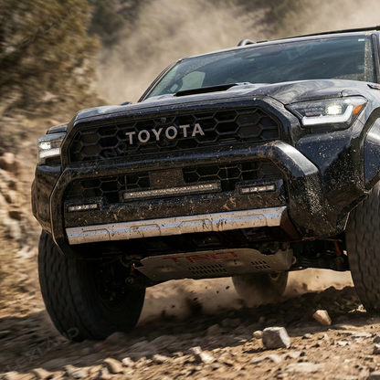 4runner Front Bumper Lower Valance Strip Stainless Steel Scratch Guard Protector - Silver Brushed Finish