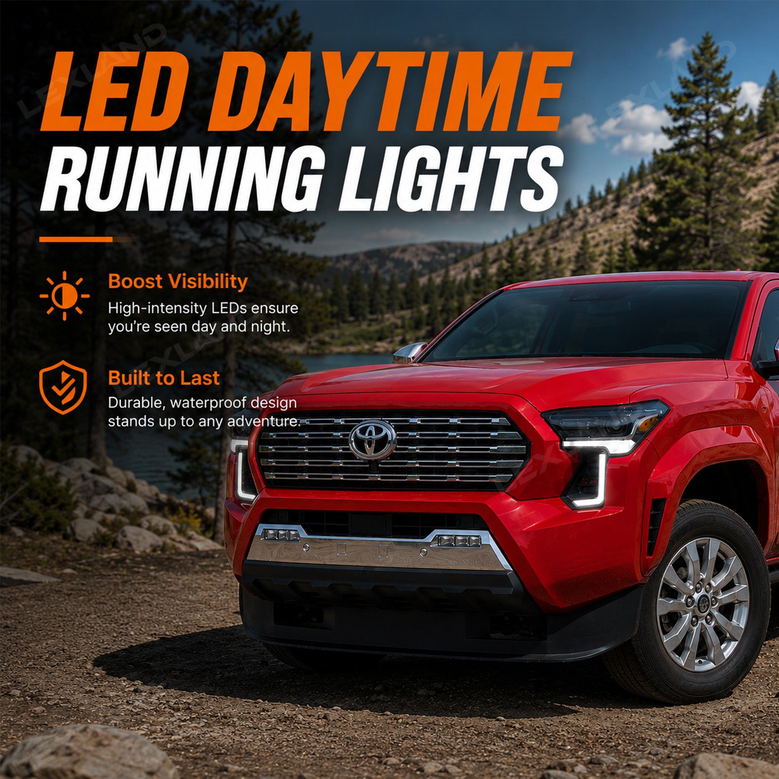 Tacoma Dual DRL Fang Lights Dynamic Daytime Running Lights with