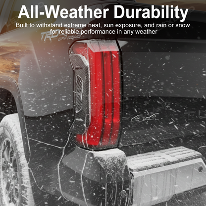 Tundra Tail Light Side Cover Trim ABS Rear Lamp Side Overlay Exterior Decor Protector for Toyota