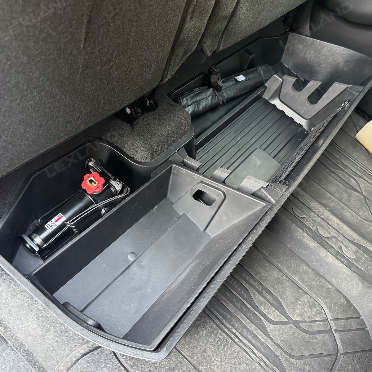 Silverado 1500/2500/3500HD Under Seat Organizer Tray ABS Rear Seat Storage Box