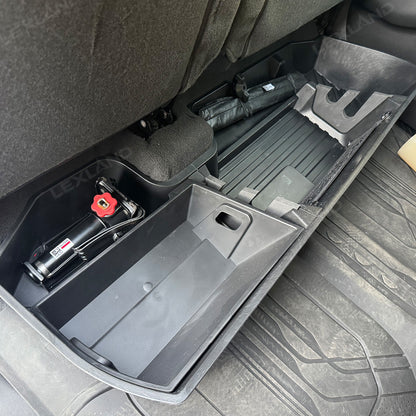 Silverado 1500/2500/3500HD Under Seat Organizer Tray ABS Rear Seat Storage Box