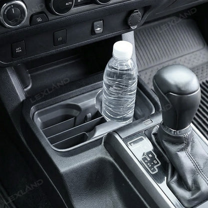 Tacoma Center Console Cup Holder Insert ABS Drink Organizer Water Bottle Storage Box for Toyota