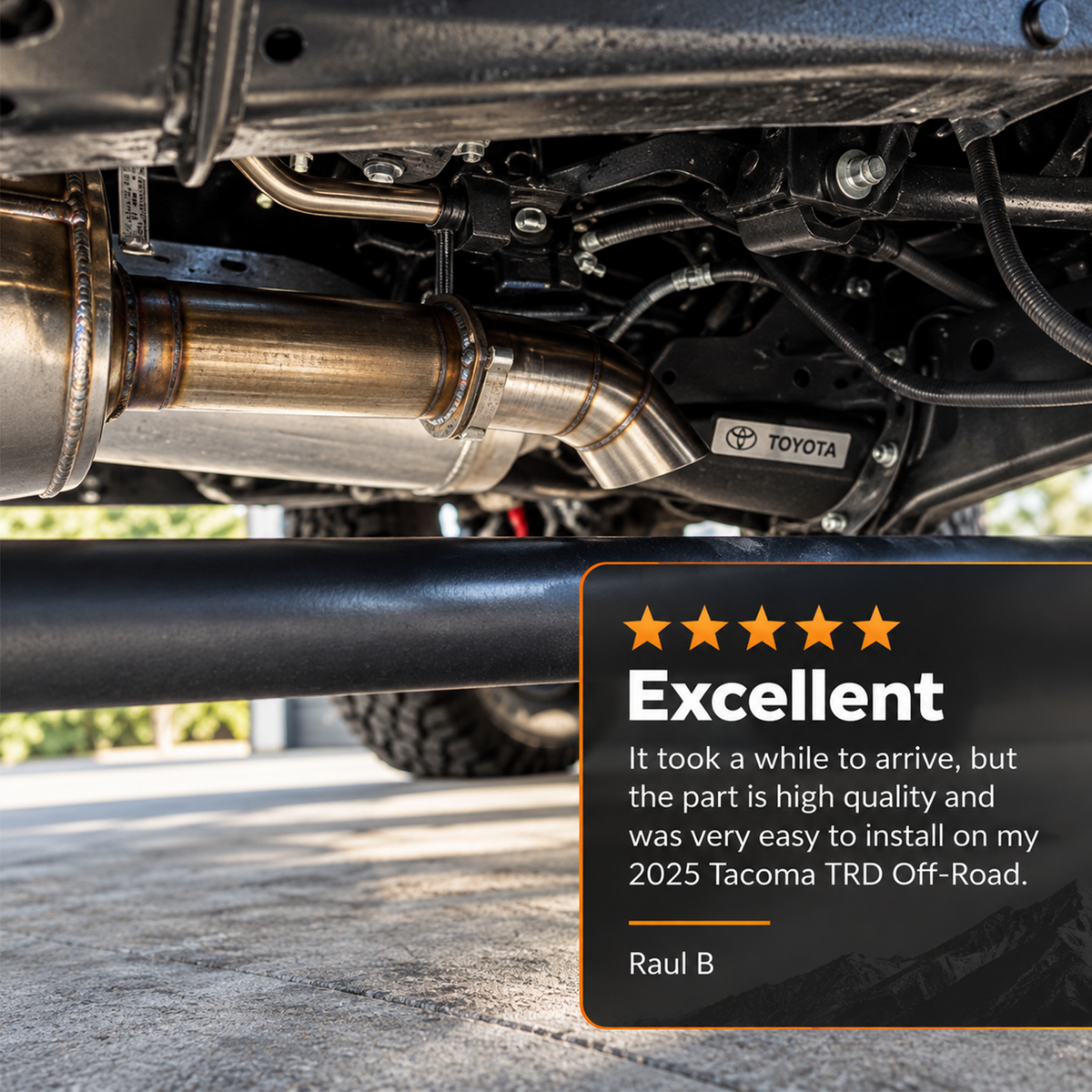 Tacoma Off-Road Trail Pipe Stainless Steel Exhaust for Toyota