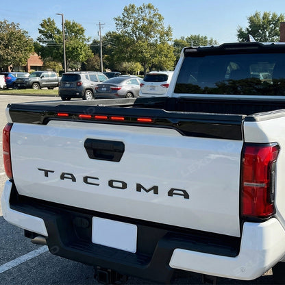Tacoma Tailgate Protector with LED Lights Rear Tailgate Guard for Toyota