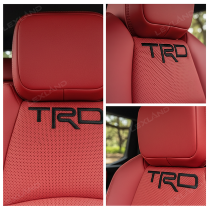 Tacoma /4Runner Seat Covers Full Coverage Embossed Seat Protector with TRD Letter Style for Toyota