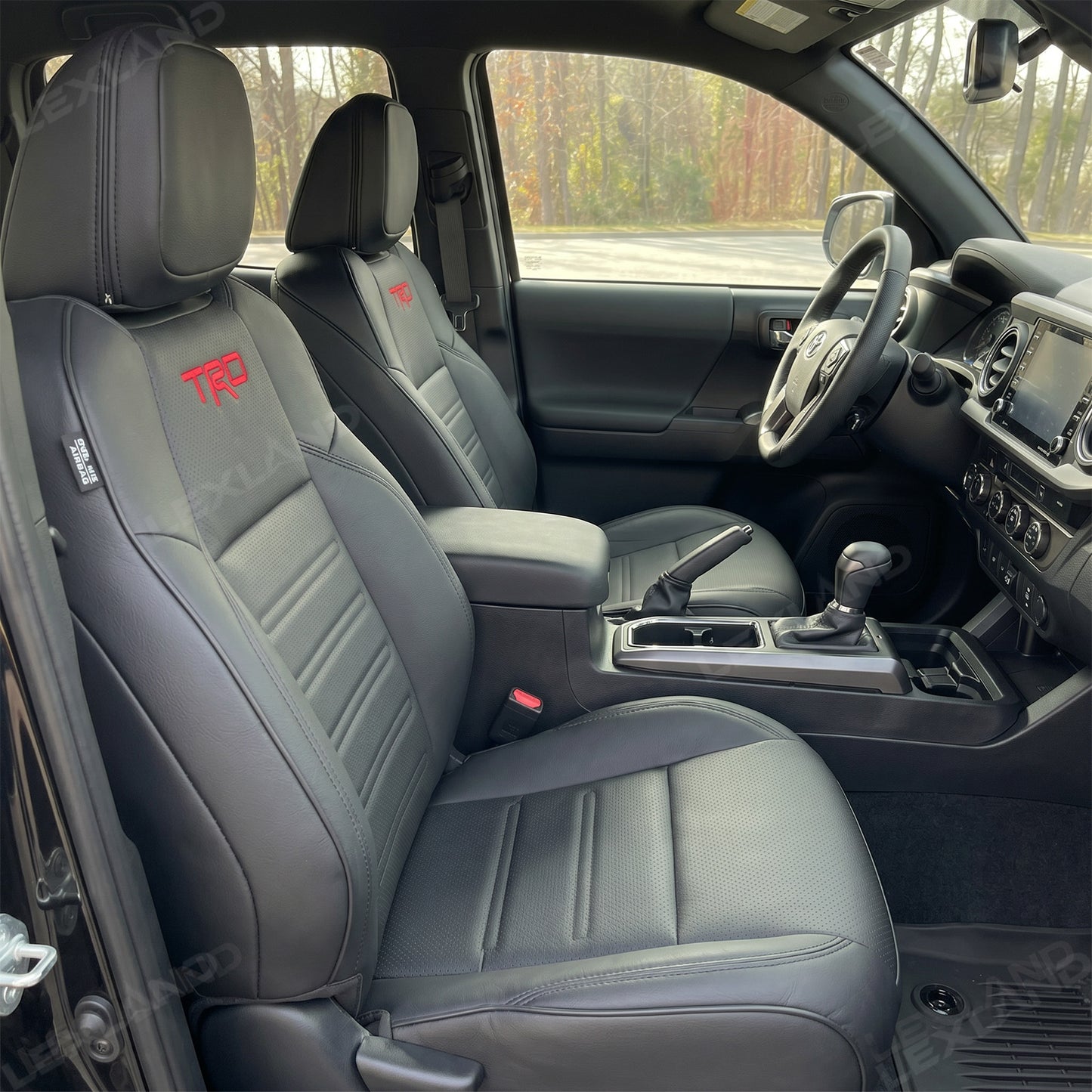 Tacoma/4Runner Seat Covers Embossed Seat Protectors with TRD Logo for Toyota