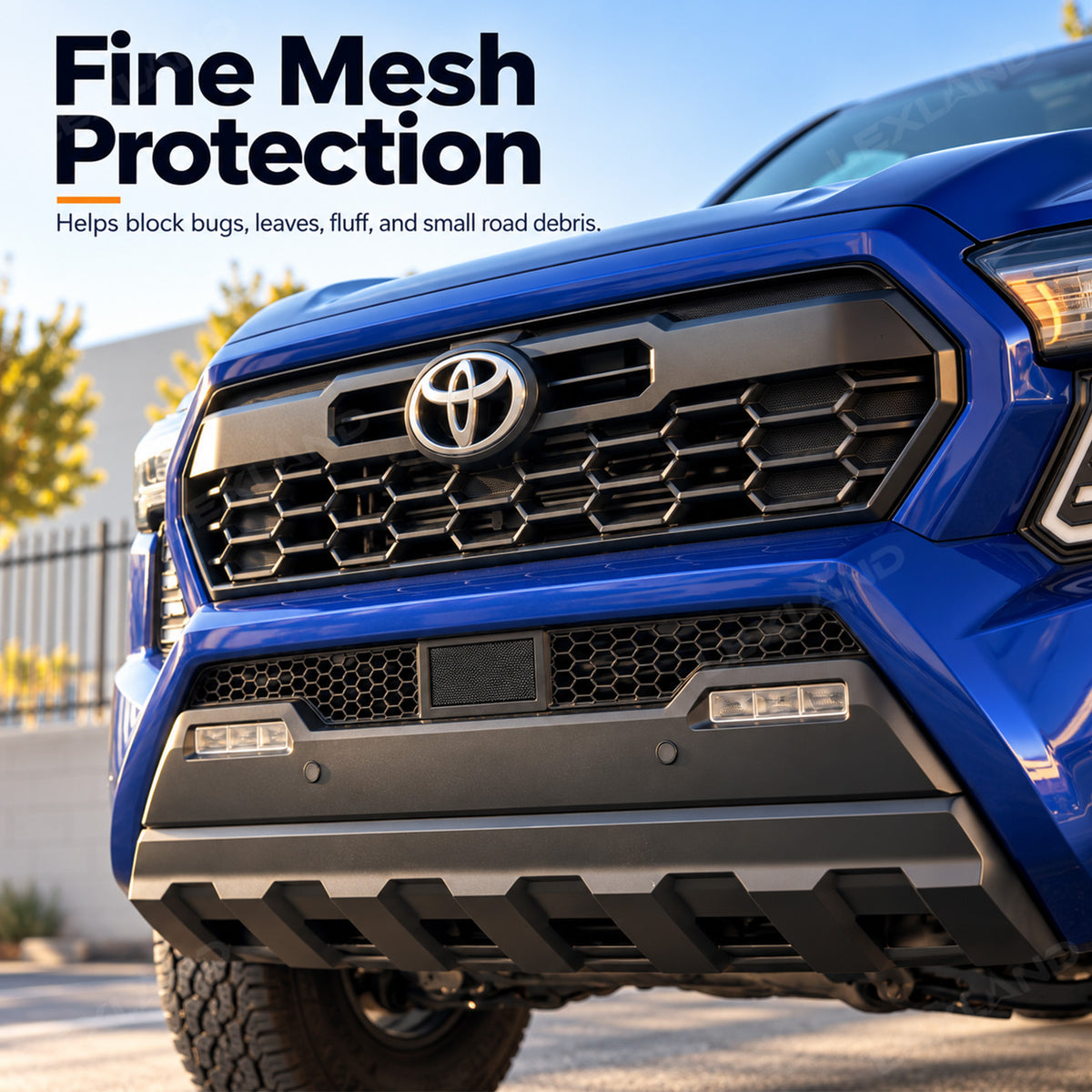 Tacoma Grille Mesh Insert Front Lower Bumper Protective Mesh Grille Panel Covers Bug & Debris Screen Protector