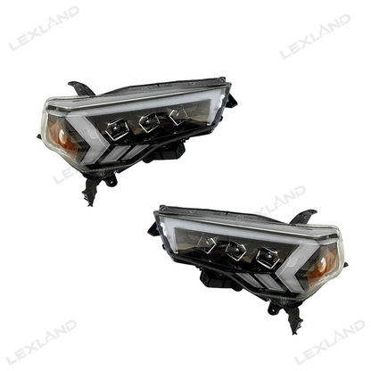 4Runner LED Headlights Front Head Lamps Assembly with Sequential Turn Signal for Toyota