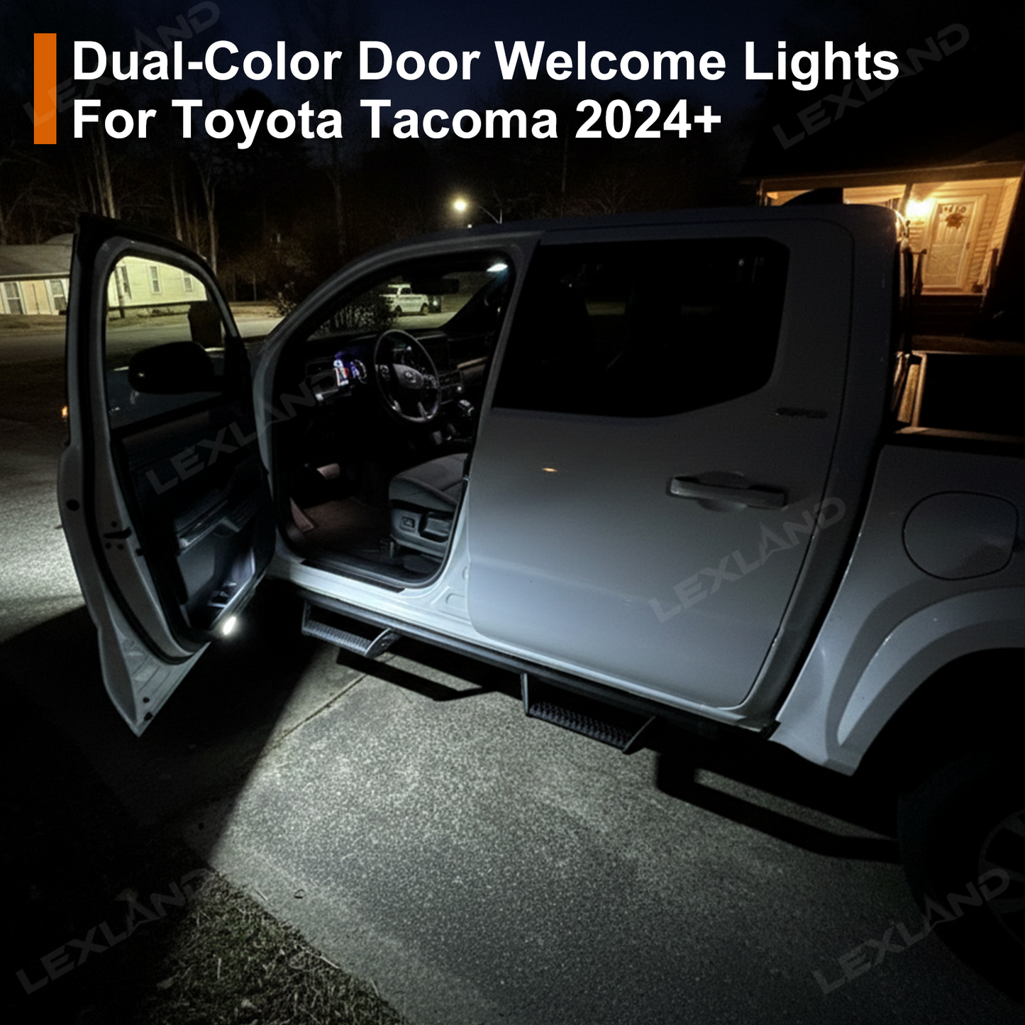 Tacoma Puddle Lights LED Courtesy Lights Dual-Color Door Welcome Lights for Toyota