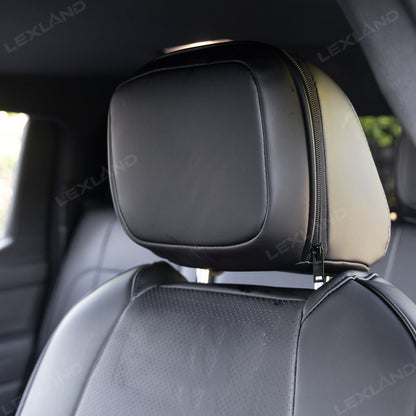 Tacoma /4Runner Seat Covers Embossed Nappa Leather Seat Protectors with TRD Style for Toyota