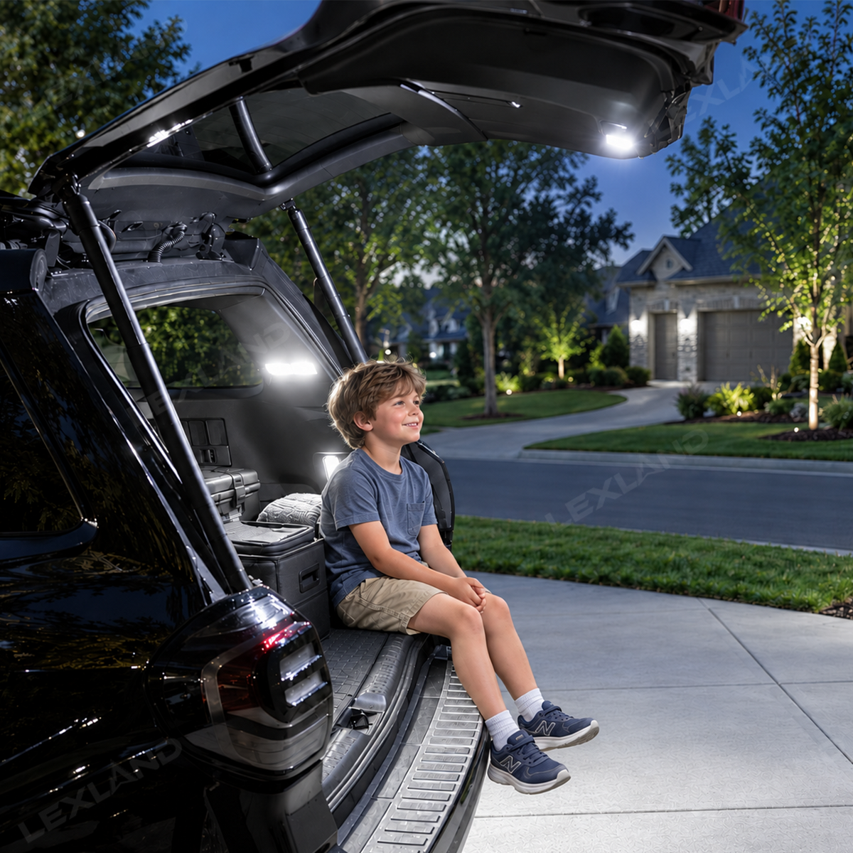 4Runner Trunk Camping Light Dual-Color LED Cargo Lamps Hatch Trunk Ceiling Lighting