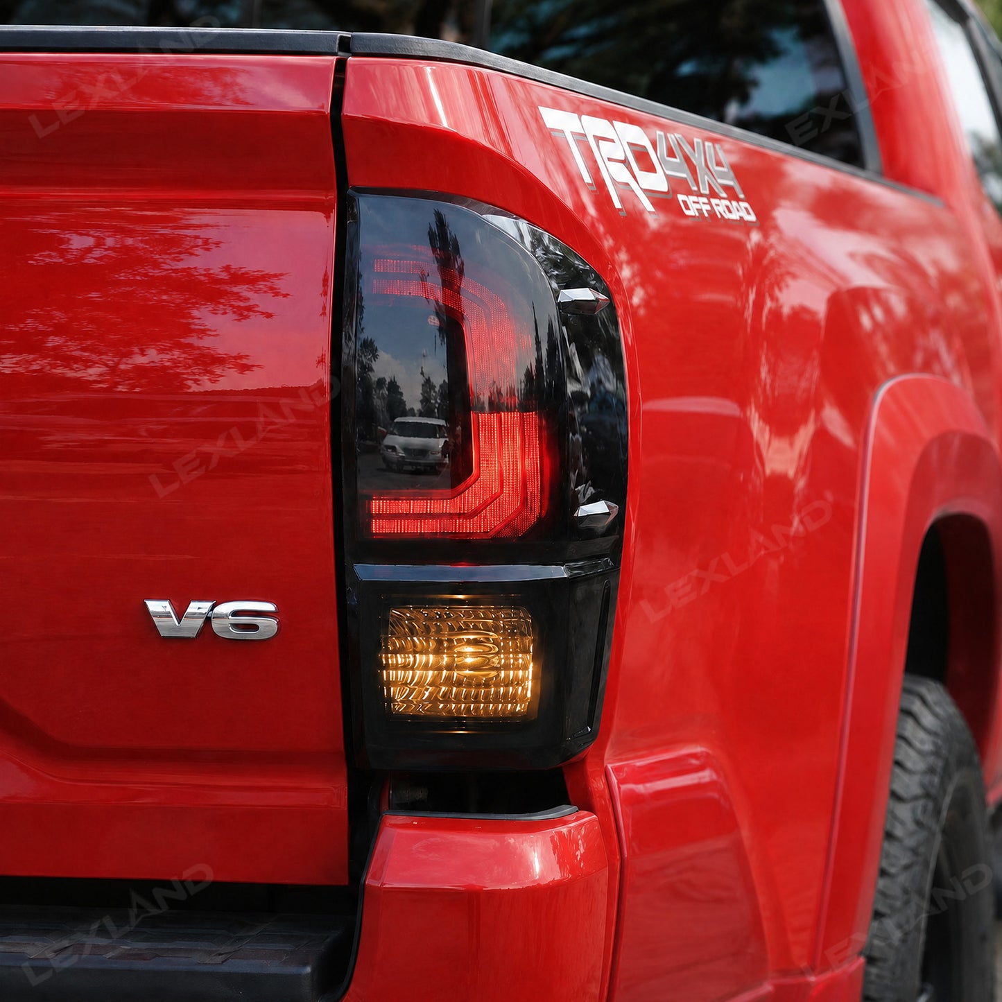 Tacoma Smoked Tail Light Covers & Third Brake Light Cover Rear Lamp Protector for Toyota