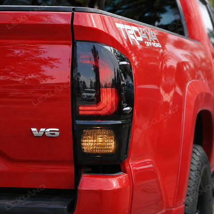 Tacoma Smoked Tail Light Covers & Third Brake Light Cover Rear Lamp Protector for Toyota