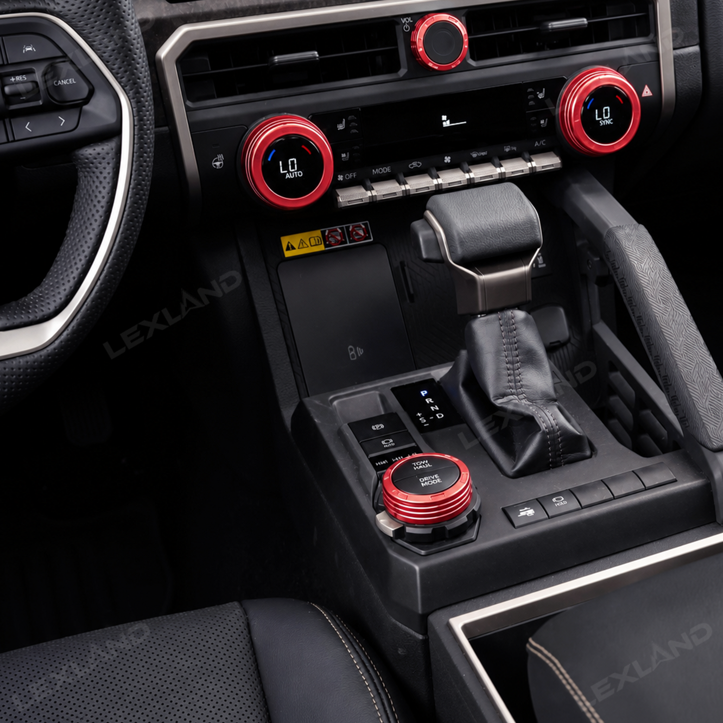 Tacoma/ 4Runner AC Knob Cover Aluminum Center Console Trim Kit for Toyota
