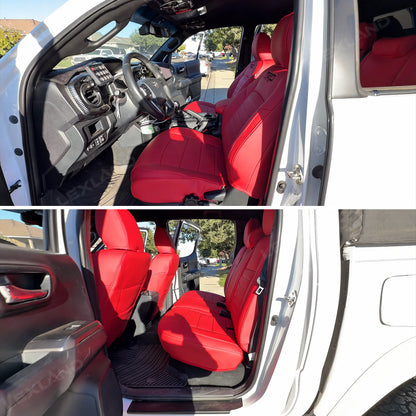 Tacoma/4Runner Seat Covers Embossed Seat Protectors with TRD Style for Toyota