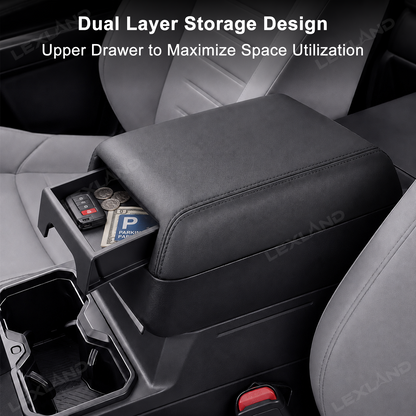 Tacoma/4Runner Armrest Pad Center Console Armrest Cover Riser with Hidden Storage Drawer