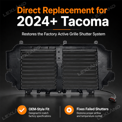 Tacoma Grille Radiator Shutter Assembly Motor with Active Air Louver for Toyota