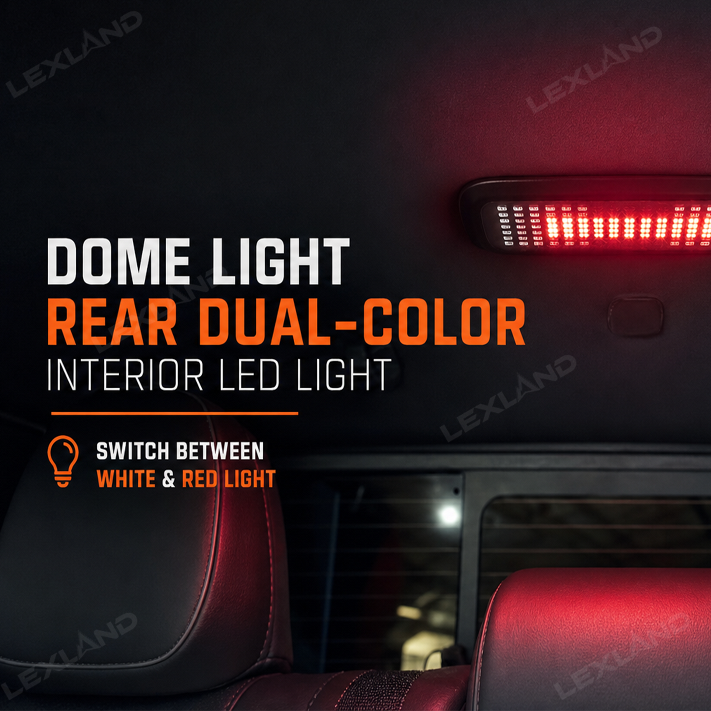 Tacoma/4Runner Dome Light Rear Dual-Color Interior LED Light for Toyota