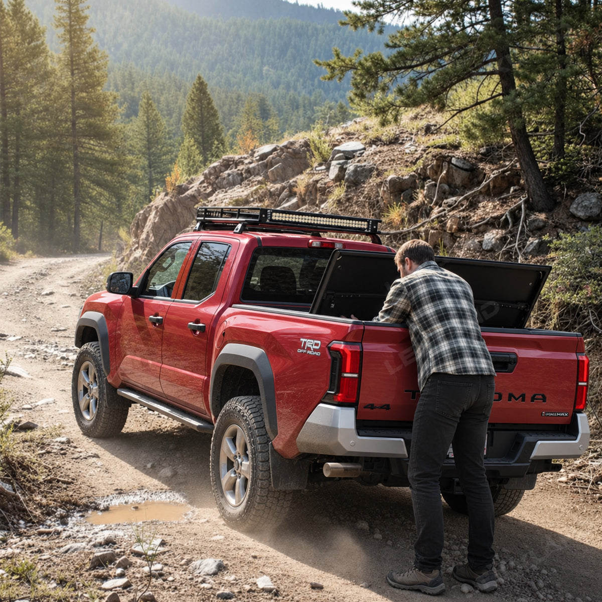 Tacoma Tri-fold Soft Folding Truck Bed Tonneau Cover for Toyota