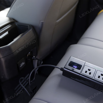 Tacoma/4Runner 200W Portable Power Inverter DC 12V to 110V AC Converter with LED Display & Cigarette Lighter Plug